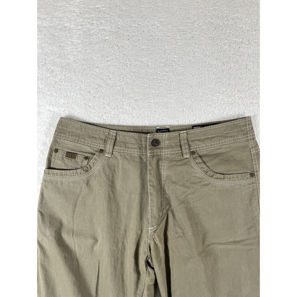 Kuhl Revolvr Khaki Tan Lightweight Pants Men's 34x32 (36x32) Stretch Hiking - Picture 4 of 8